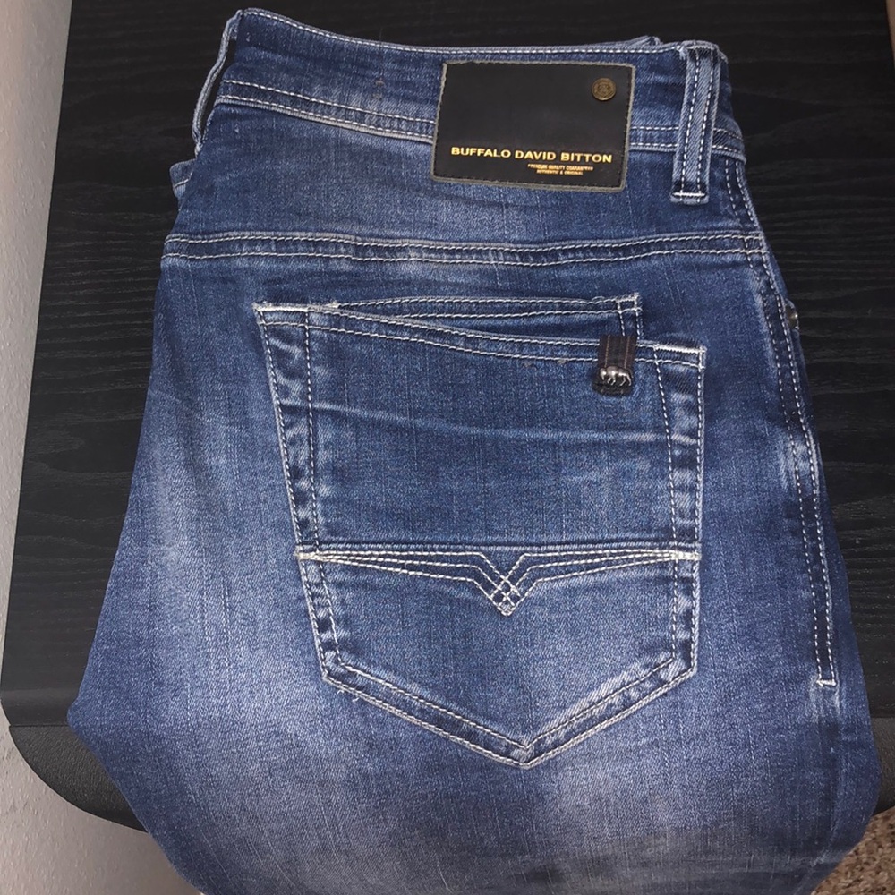 Buffalo David Bitton Men’s Jeans W30 L34 Slim Straight Stretch